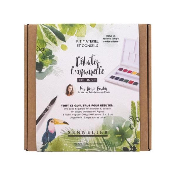 Kit D Buter L Aquarelle Kit Jungle De Marie Bourdon Sennelier