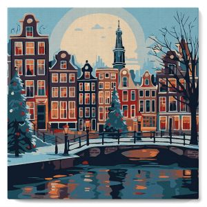 Peinture par numéros - Amsterdam - 20x20cm - Figured'Art