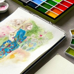 Set 24 godets aquarelle Kuretake Gansai Tambi