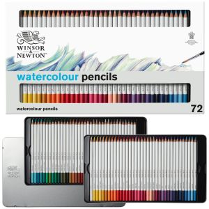 Boîte 72 crayons de couleurs aquarellables - Winsor & Newton