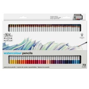 Winsor & Newton - Boîte 72 crayons de couleurs aquarellables