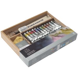 Coffret d'atelier aquarelle en bois - Winsor & Newton