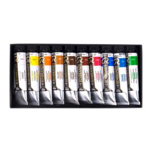 Assortiment de 10 tubes de peinture acrylique extra fine Rembrandt - Paysage