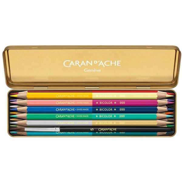 Set 10 crayons Prismalo Bicolor - Caran d'Ache