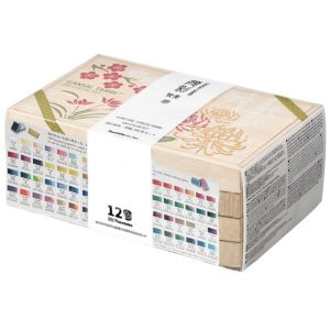  Boite 100 godets aquarelle japonaise Gansai - Kuretake