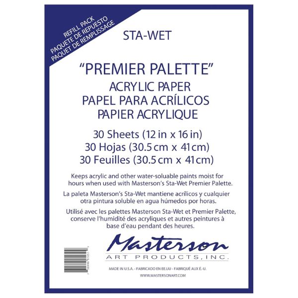 Recharge papier acrylique pour palette Masterson Sta-wet super pro