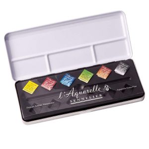 Aquarelle extra-fine Sennelier - Test pack 6 demi-godets