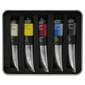 Boite 5 tubes 21ml huile extra-fine Sennelier