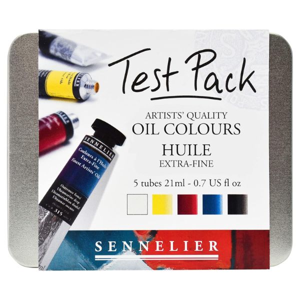 Test pack huile extra-fine 5 tubes 21ml - Sennelier