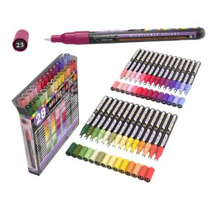 Set 28 marqueurs acrylique 0.7 mm - Fleurs sauvages - Tooli-Art