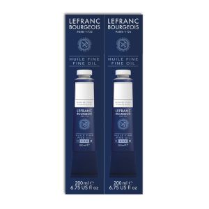 Lot de 2 tubes 200ml d'huile Blanc de titane - Lefranc Bourgeois