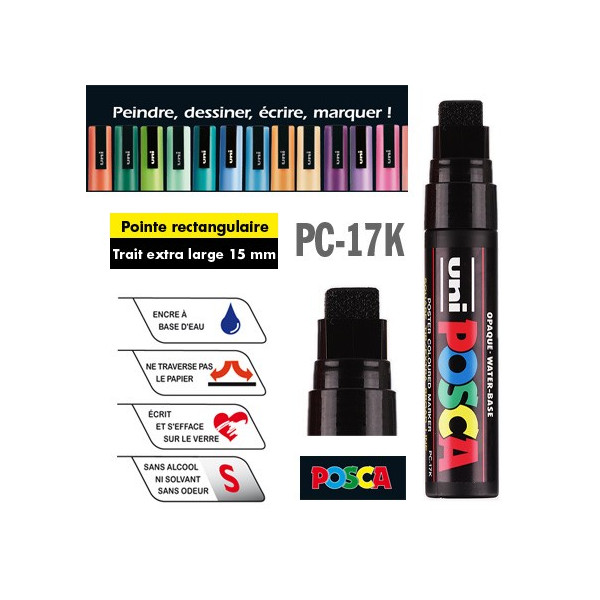 Marqueur peinture à l'eau Posca PC-17K - pointe acrylique extra