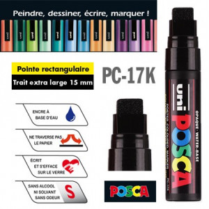 Uni Posca PC-5M Marqueur peinture Pointe conique 2,5 mm - Rouge - Marqueurs  Dessinfavorable à acheter dans notre magasin