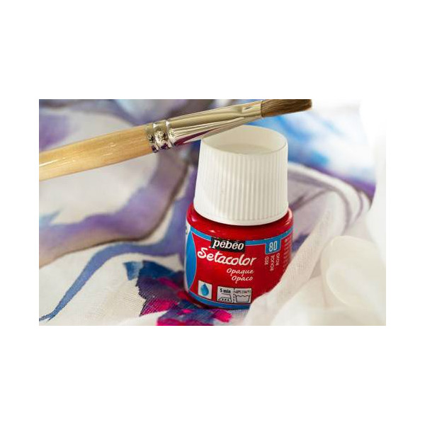 Peinture textile setacolor opaque effet daim - rouge - 45 ml 295303 -  Conforama