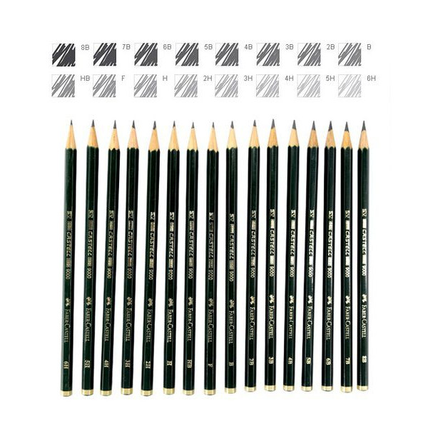 Crayon graphite CASTELL 9000 - Faber-Castell - Creastore
