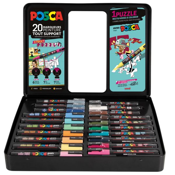 Crayons de couleur cire & huile Posca  Le Géant des Beaux-Arts - N°1 de la  vente en ligne de matériels pour Artistes