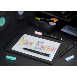 Set de 6 feutres Black édition - illustration et coloriages -  Faber-Castell