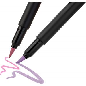 Set de 6 feutres Black édition - pointe souple pinceau -  Faber-Castell