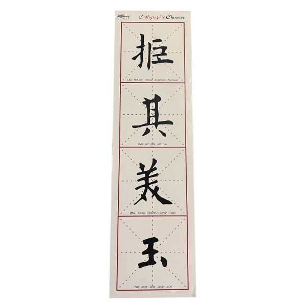 Idéogrammes Chinois - 80 idéogrammes traditionnels - Calligraphie chinoise - Léonard  