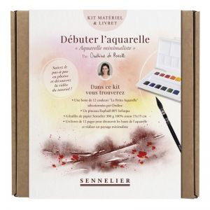 Kit aquarelle d'Ondine de Peretti - tout le matériel nécessaire + guide choix de couleurs et techniques de base -  Sennelier