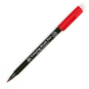 Kit créatif Samurai - Feutre brush aquarellable Koï - Rouge - Sakura 