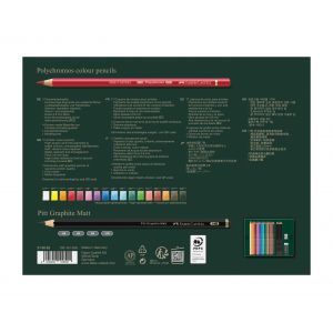 Set 17 crayons Polychromos + 4 graphites Pitt Graphite MATT + accessoires - Laissez parler votre créativité avec ce panel comple