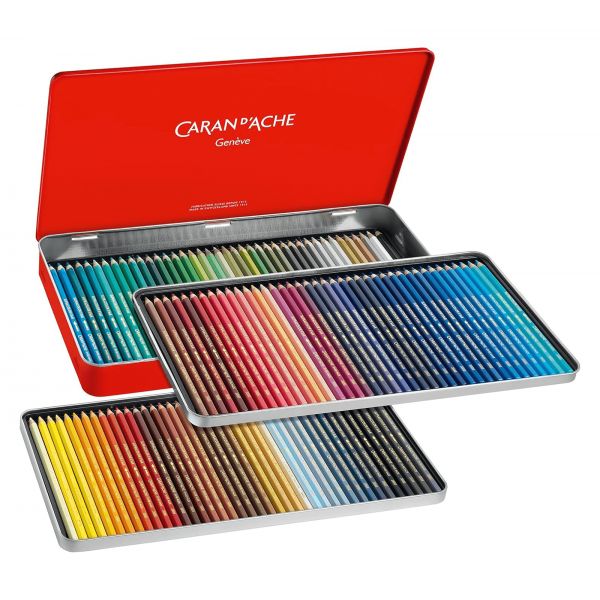 Boîte 120 crayons de couleur aquarellables Supracolor - Toutes les couleurs de la gamme - Haute concentration pigmentaire - Appl