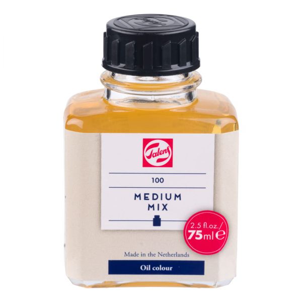 Medium mix 100 - 75ml -  Transforme vos peintures à l'huile traditionnelles pour les rendre miscibles à l'eau - Augmente la bril