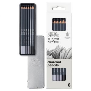 Set de 6 crayons fusains - Winsor & Newton