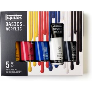 Acrylique Liquitex Basics (set de couleurs primaires)