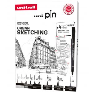 Coffret initiation Urban sketching, croquis urbain - Uni Pin