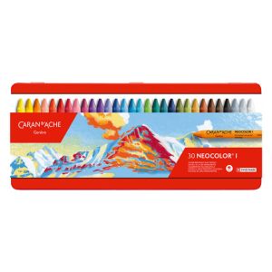 Boîte de 30 pastels craie Neocolor I - Caran d'Ache