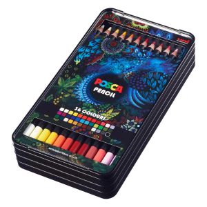 Boîte de 36 crayons de couleurs POSCA Pencil