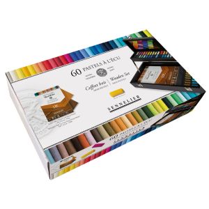 Sennelier - Coffret 60 demi-pastels à l'écu + bloc Pastel mixed media