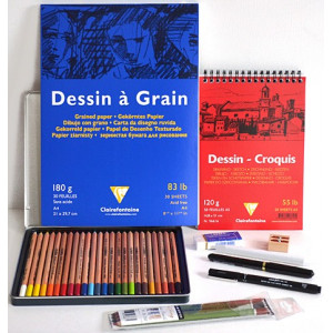 Crayon Fusain Derwent - Tendre - Crayons esquisse - Crayons de Dessin et  Esquisse - Dessin - Pastel
