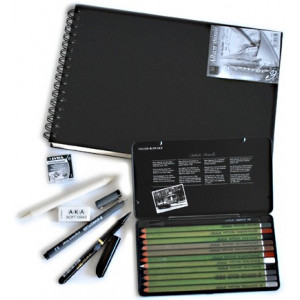 Kit de dessin crayons de couleurs et feutres - Creastore