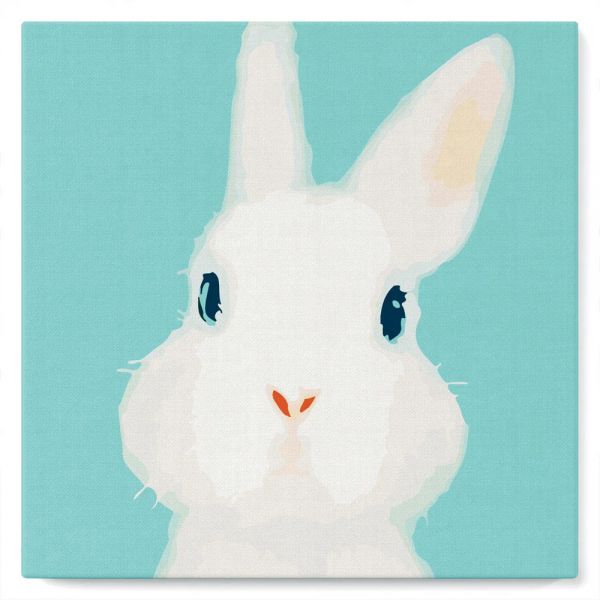 Peinture par numéros - Lapin blanc - 20x20cm - Figured'Art